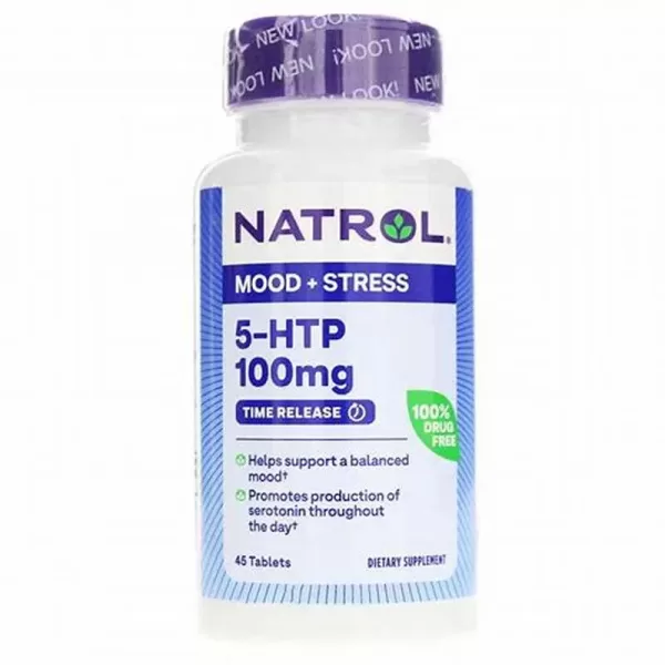 Viên uống giảm căng thẳng 5-HTP Mood & Stress Natrol 30 viên