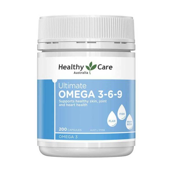 Viên uống bổ tim mạch Healthy Care Ultimate Omega 369 Hộp 200 viên của Úc