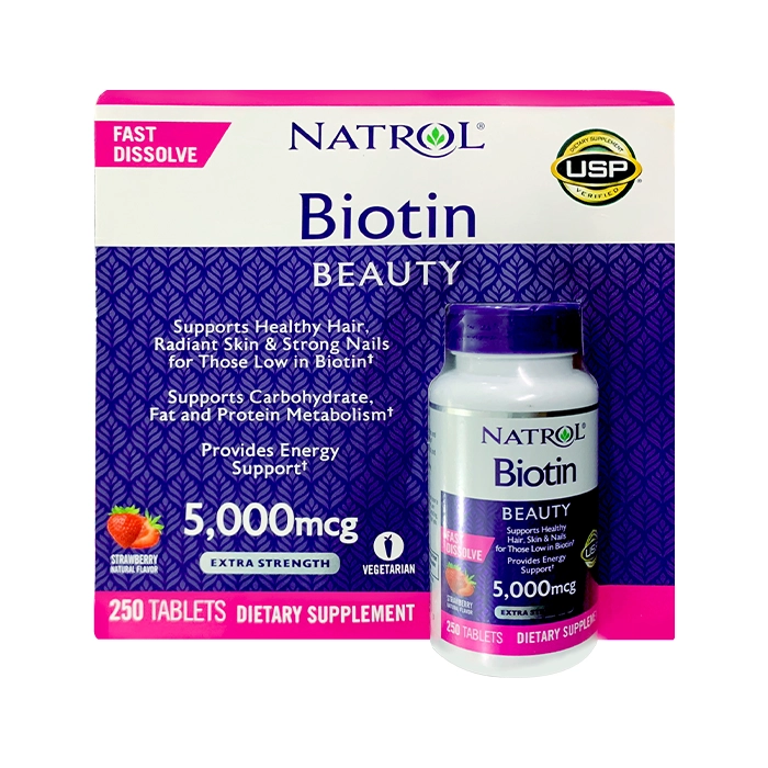 Natrol Biotin Beauty Mcg Vi N H Tr T C Ch C Kh E Long