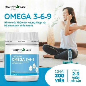 Viên uống bổ tim mạch Healthy Care Ultimate Omega 369 Hộp 200 viên của Úc