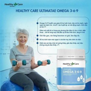 Viên uống bổ tim mạch Healthy Care Ultimate Omega 369 Hộp 200 viên của Úc