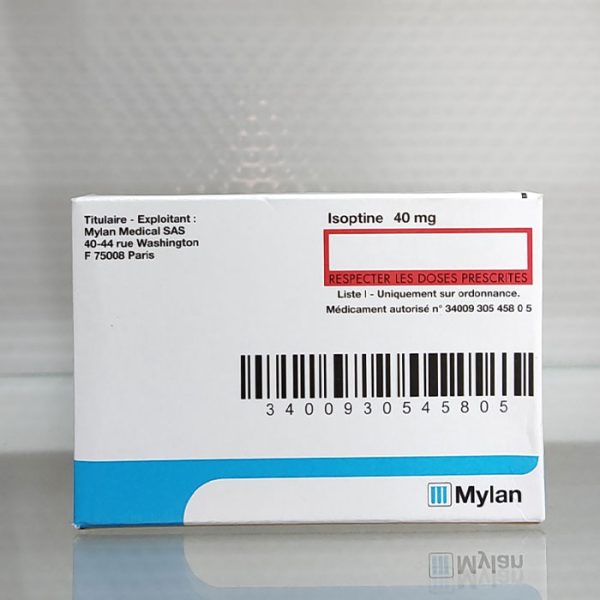 Thuốc điều trị đau thắt ngực Isoptine 40mg Mylan 75 viên