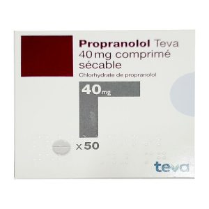 Thuốc điều trị tăng huyết áp Propranolol Chlorhydate 40mg Teva