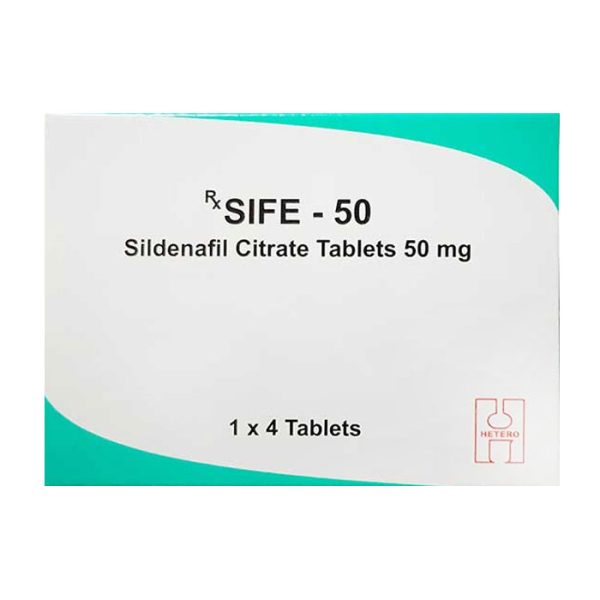 Sife 50mg Hetero 1 vỉ x 4 viên – Thuốc cường dương