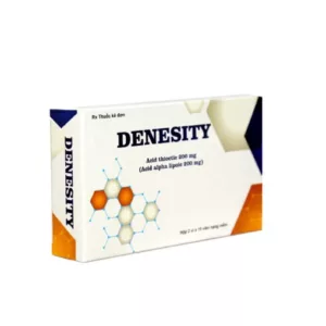 Thuốc Denesity chứa Acid Alpha Lipoic (Acid thioctic), được biết đến là một coenzyme có hoạt tính chống oxy hóa mạnh. Hoạt tính của nó được thể hiện trong cả môi trường nước và dầu