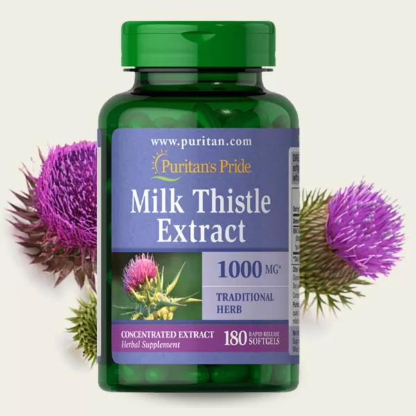 viên uống bổ gan Milk Thistle Extract 1000mg Puritan’s Pride 