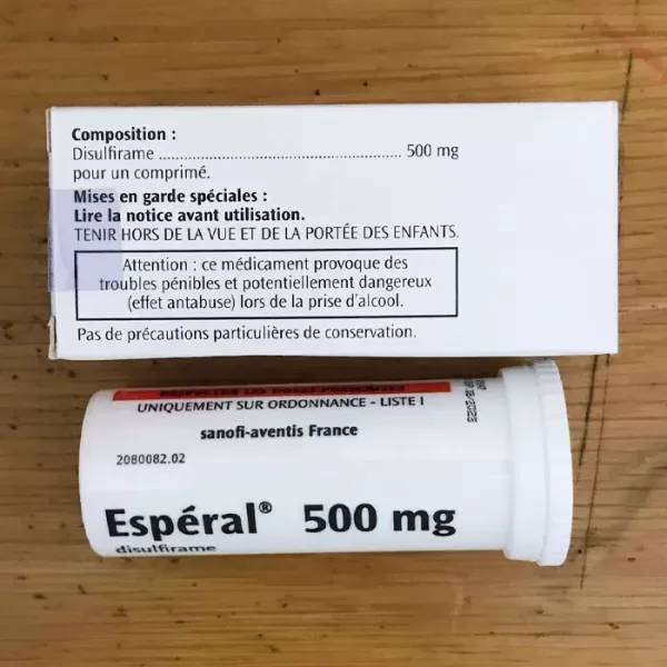 Thuốc cai rượu Esperal 500mg của Sanofi Hộp 20 viên