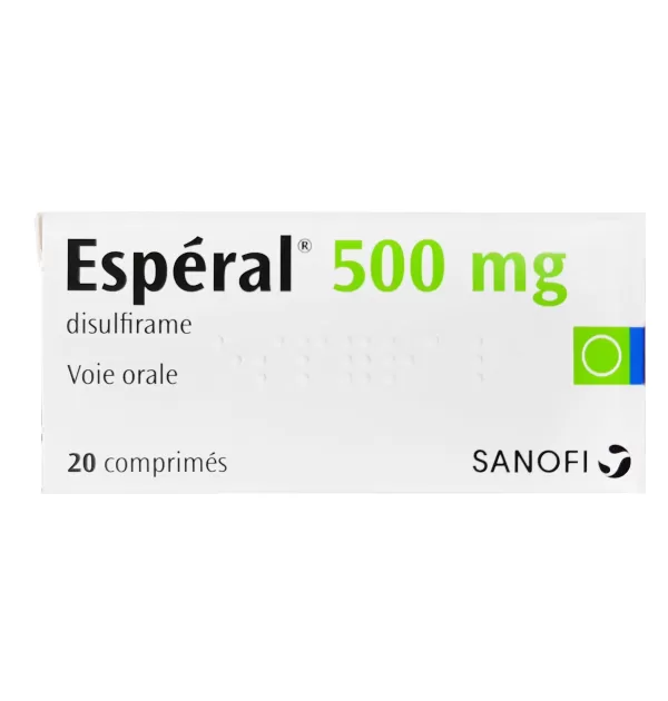 Thuốc cai rượu Esperal 500mg của Sanofi Hộp 20 viên