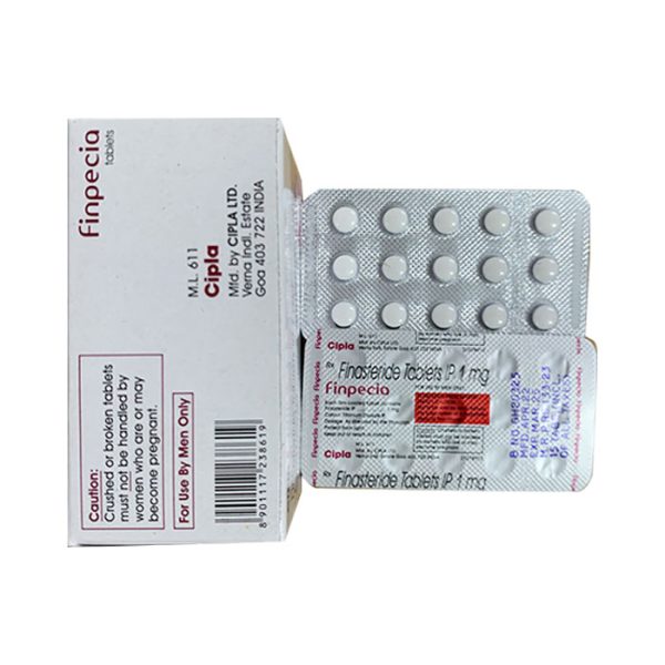 Thuốc mọc tóc Finpecia Finasteride 1mg của Cipla 150 viên