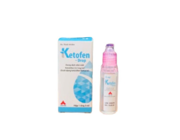 Ketofen Drop là thuốc nhỏ mắt có hoạt chất Ketotifen