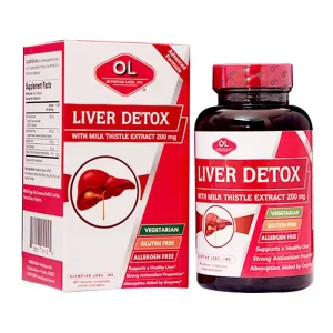 Viên uống bổ gan OL Liver Detox With Milk Thistle của Olympian Labs Hộp 60 viên nhập khẩu Mỹ