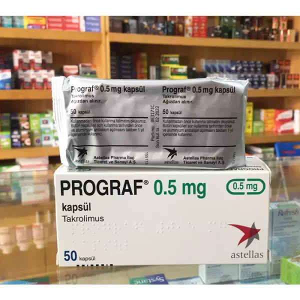 Thuốc thải ghép Prograf 0.5mg của astellas