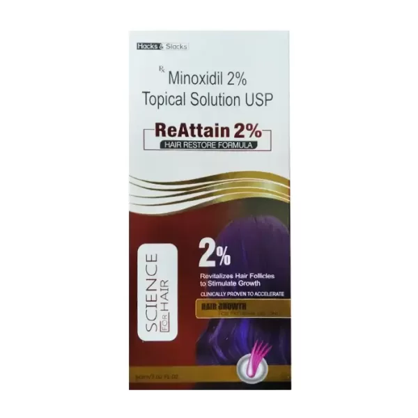 Dung dịch mọc tóc ReAttain 2 % Minoxidil chai 60mL