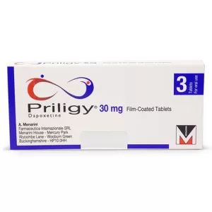 Thuốc điều trị xuất tinh sớm Priligy 30mg Dapoxetine Hộp 3 viên