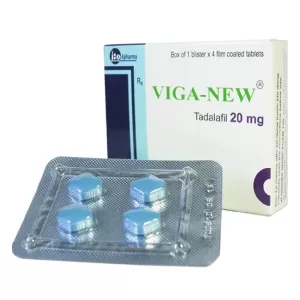 Thuốc cường dương VIGA-NEW Tadalafil 20mg 1 vỉ x 4 viên