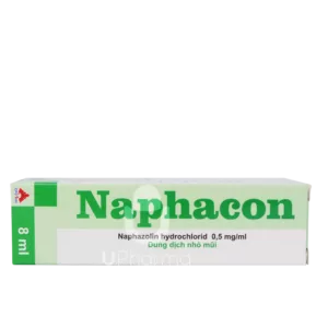 Thuốc nhỏ mũi Naphacon có thành phần hoạt chất Naphazolin hydroclorid 0,5 mg